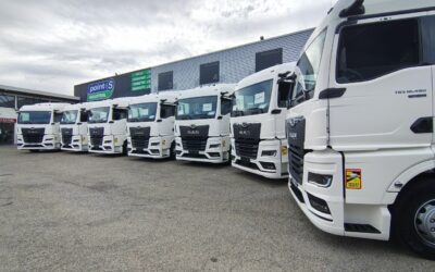 Livraison de 8 tracteurs MAN TGX 18.480 à Rouillé et Coulon