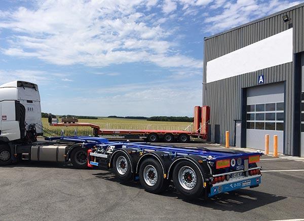 SCHMITZ CARGOBULL D-Tec porte-container Flexitrailer L